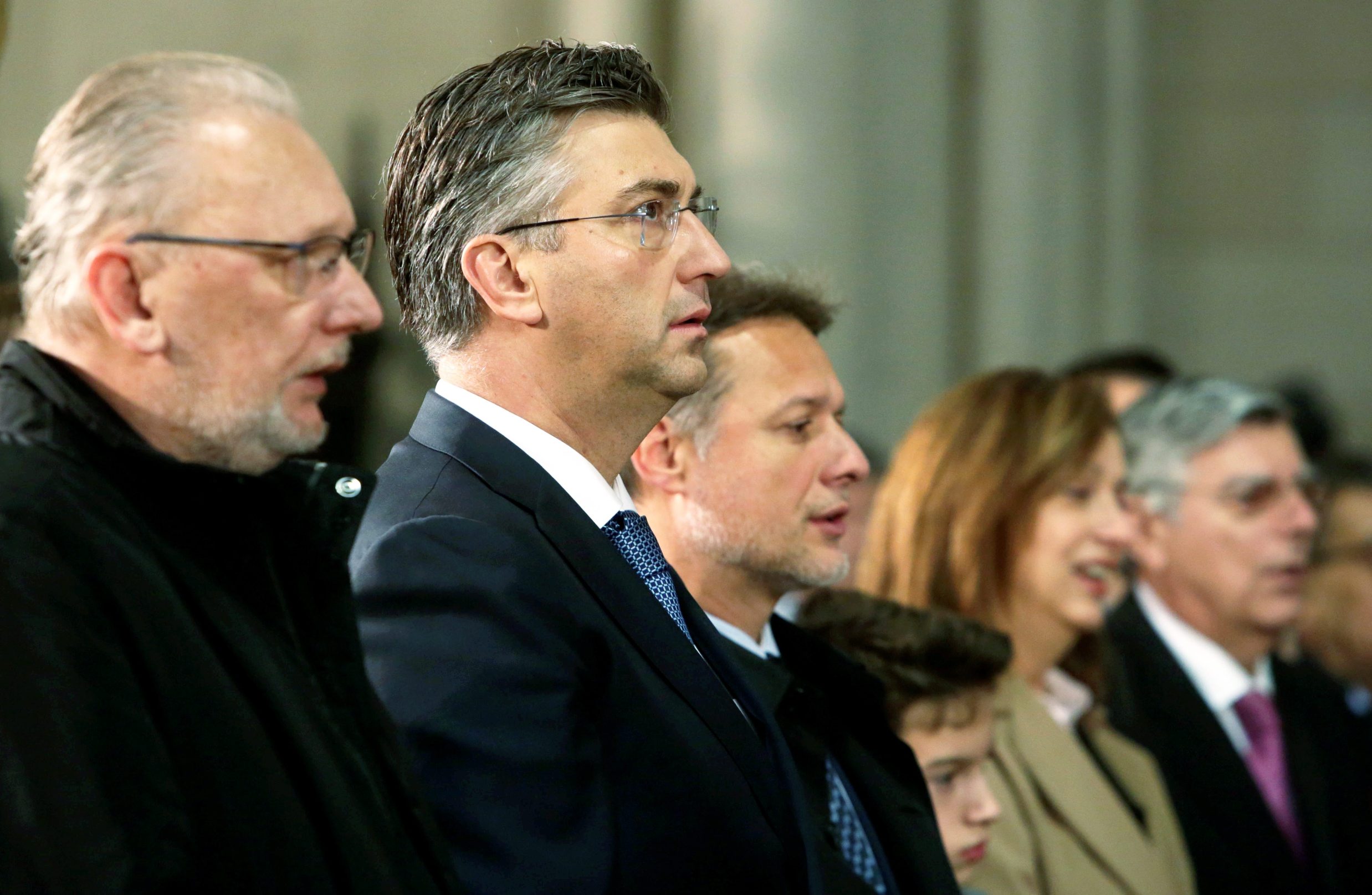 Davor Božinović, Andrej Plenković i Gordan Jandroković