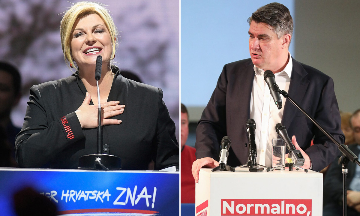 Kolinda Grabar-Kitarović i Zoran Milanović