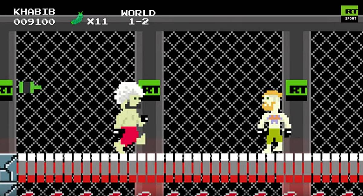 Khabib i Conor u kompjuterskoj igrici