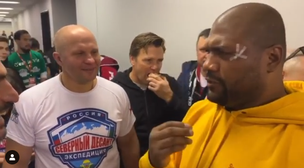 Fedor Emelianenko i Quinton Jackson backstage