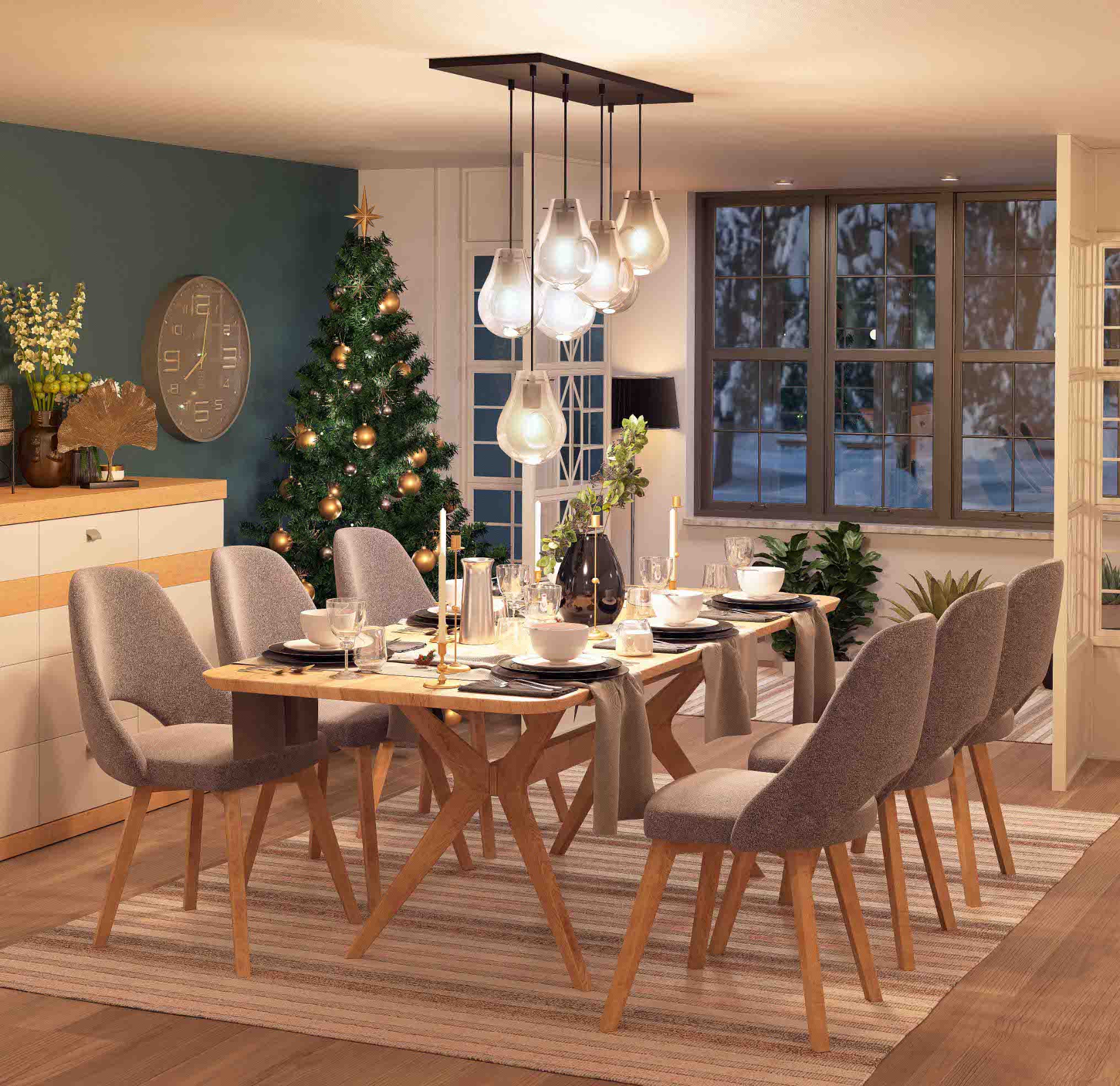 Stol Davos i stolice Babilon uz COCO maison dekoracije_2