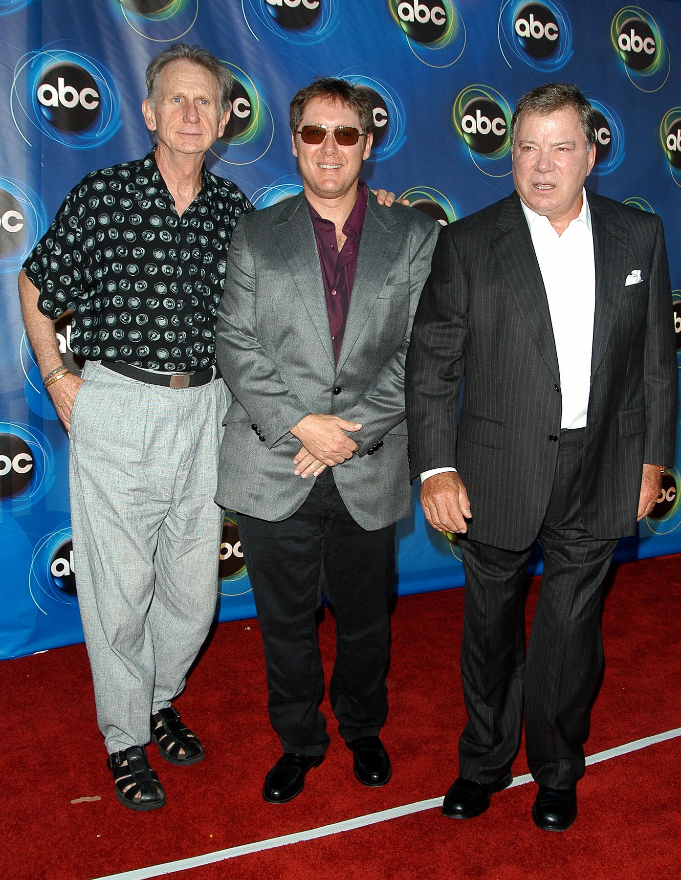 René Auberjonois, James Spade i William Shatner 2005.