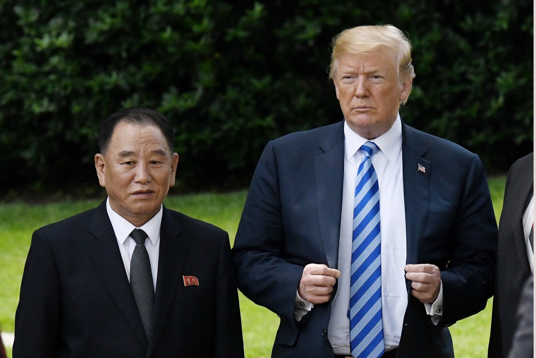 Kim Yong Chol i Donald Trump u lipnju 2018.