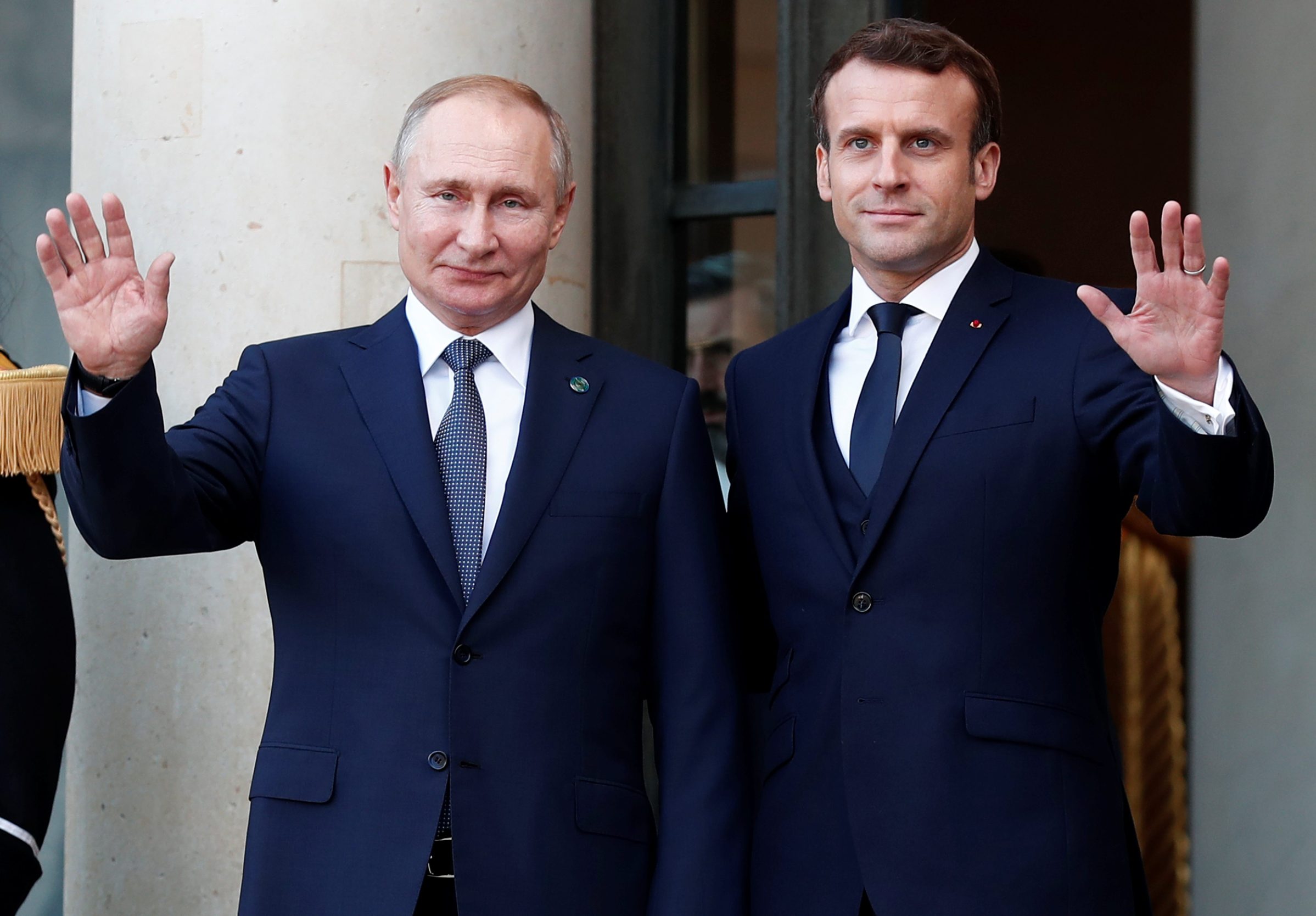 Emmanuel Macron i Vladimir Putin