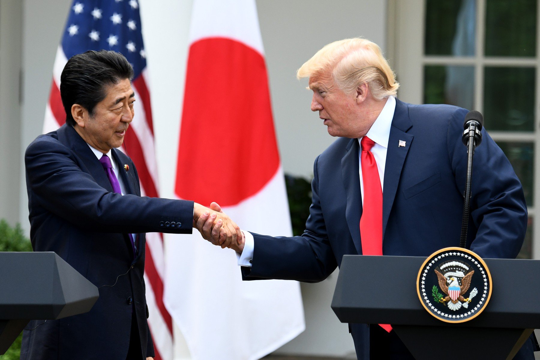 Shinzo Abe i Donald Trump