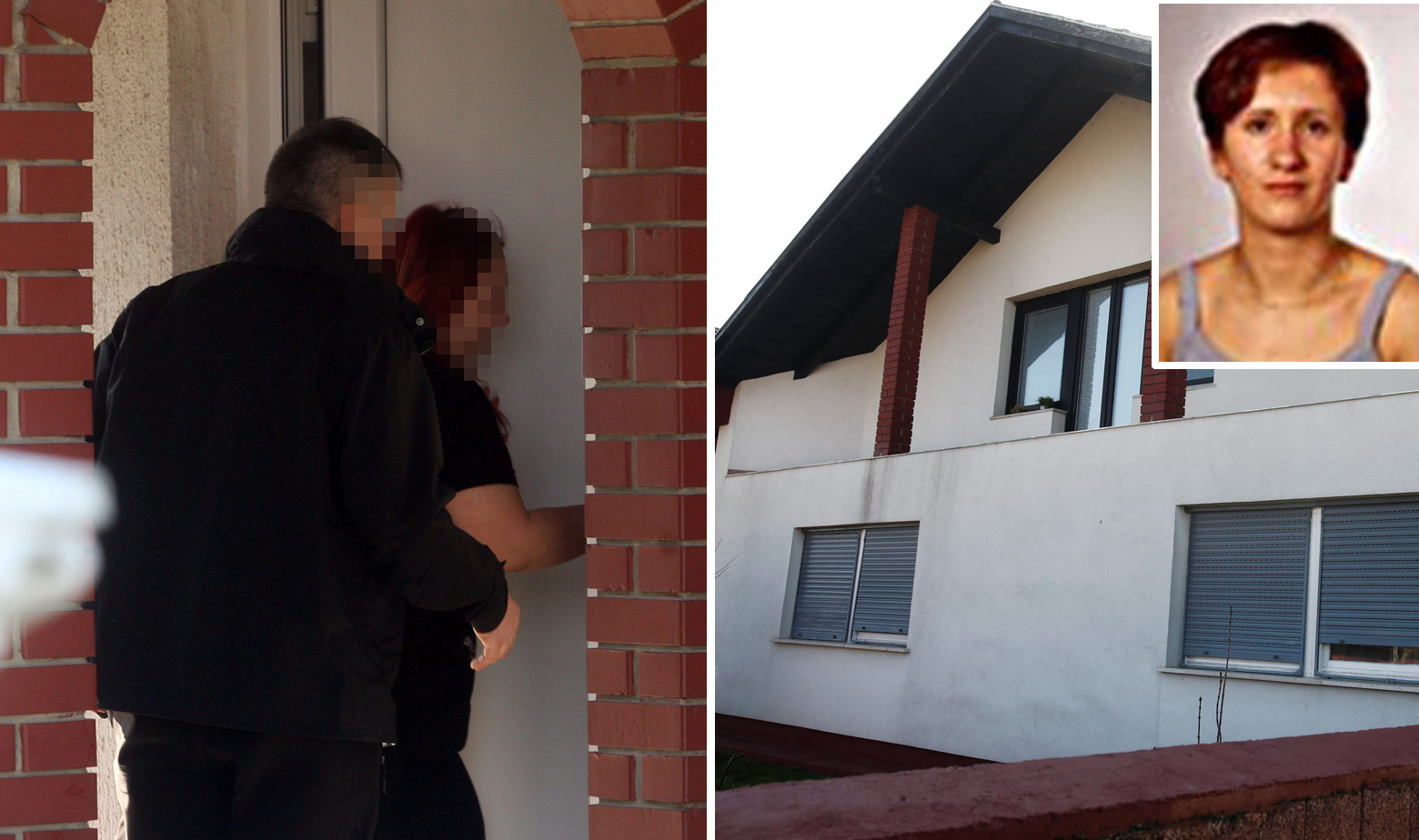 Kuća u kojoj je pronađeno žensko tijelo u zamrzivaču i Jasmina Dominić u kutu