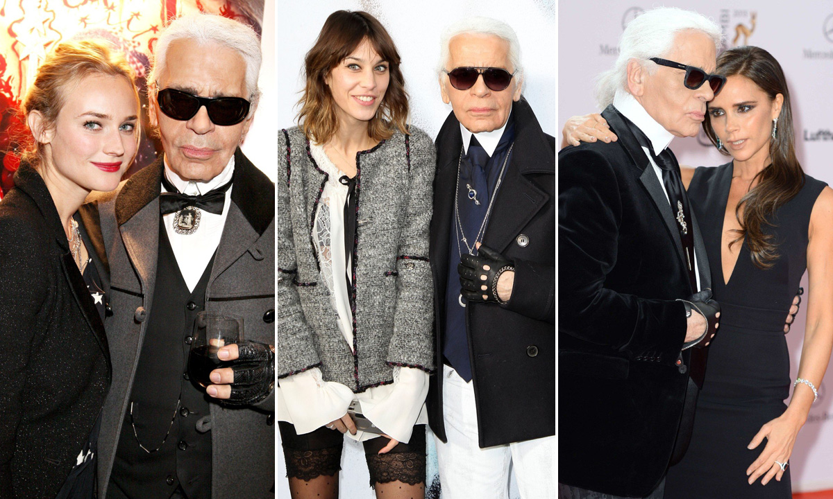 Karl Lagerfeld s Diane Kruger, Alexom Chung i Victorijom Beckham