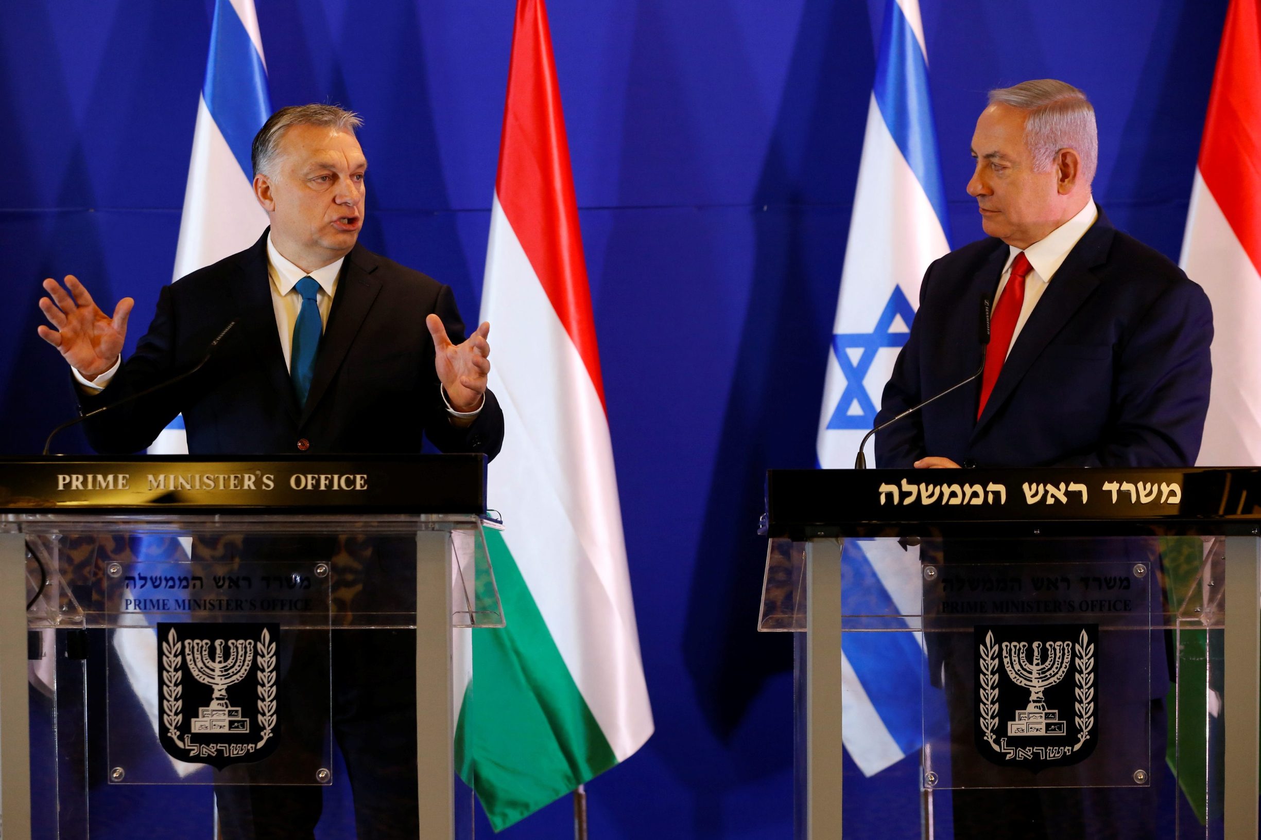 Mađarski premijer Orban i izraelski premijer Netanyahu nakon sastanka u Jeruzalemu