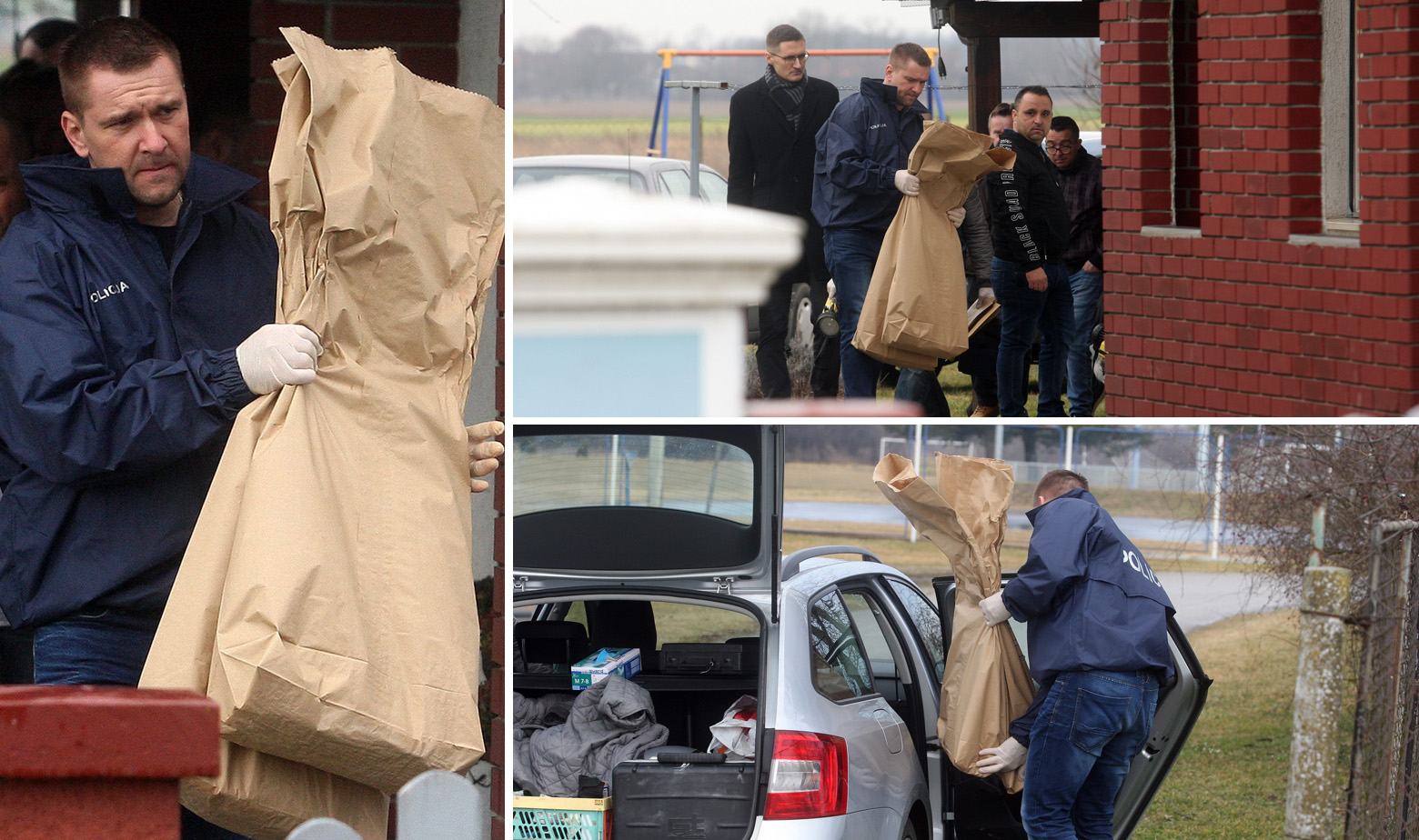 Policija iznosi vreće iz kuće u kojoj je nađeno tijelo Jasmine Dominić