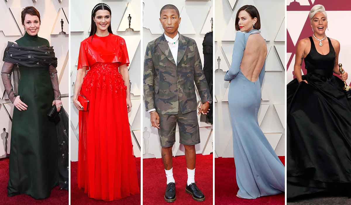 Olivia Colman, Rachel Weisz, Pharrell Williams, Charlize Theron, Lady Gaga
