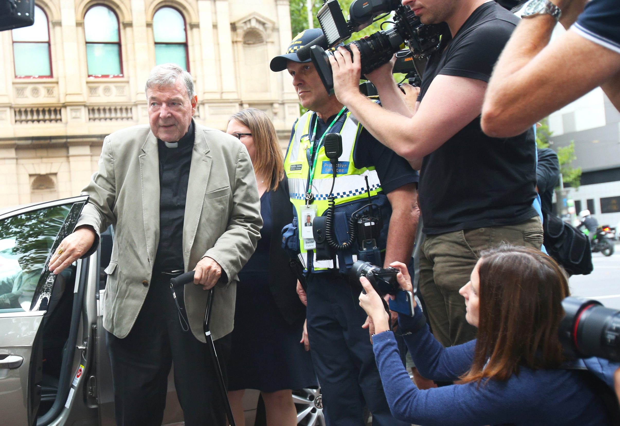 Kardinal George Pell na sudu u Melbourneu u Australiji