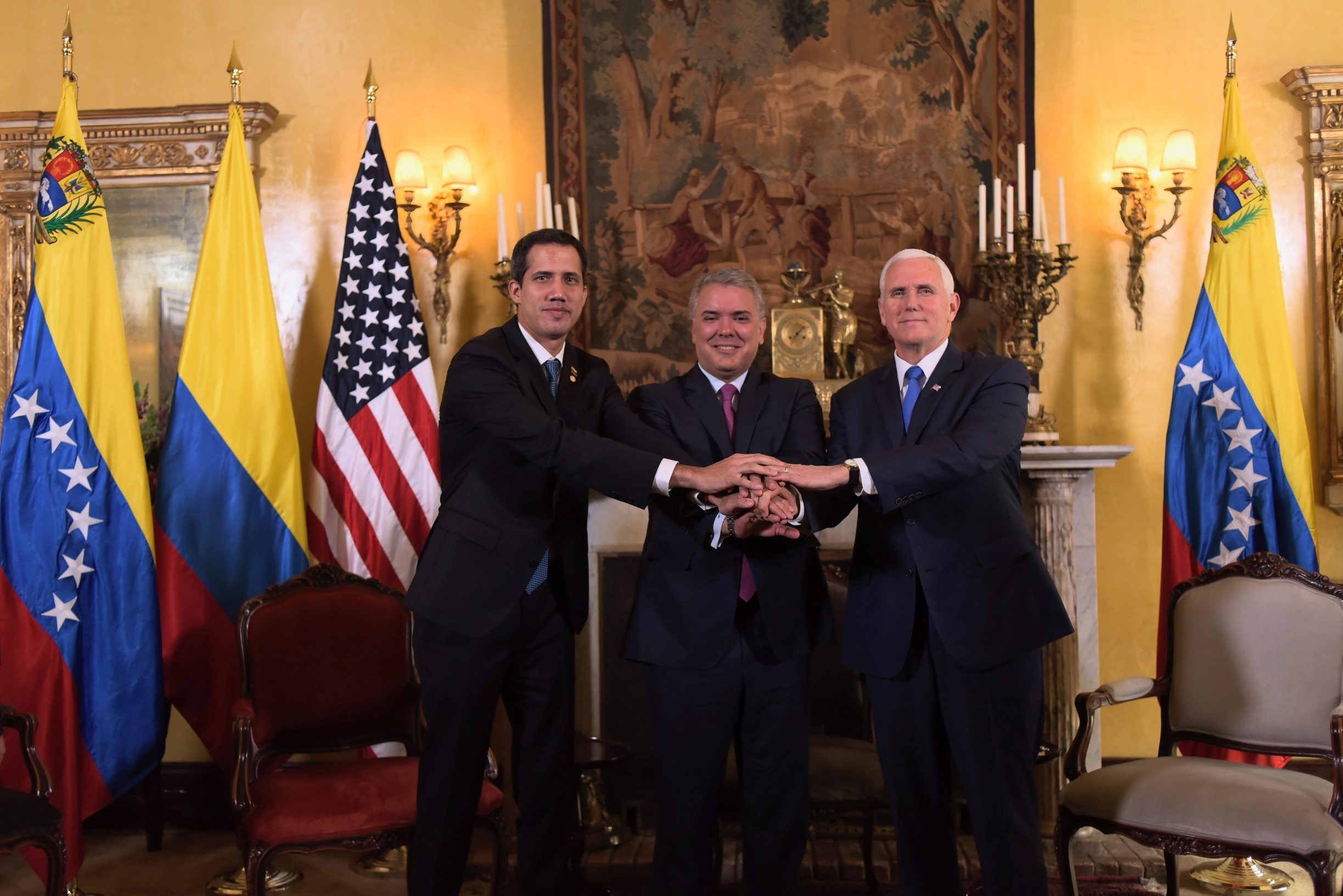 Juan Guaido, Ivan Duque i Mike Pence