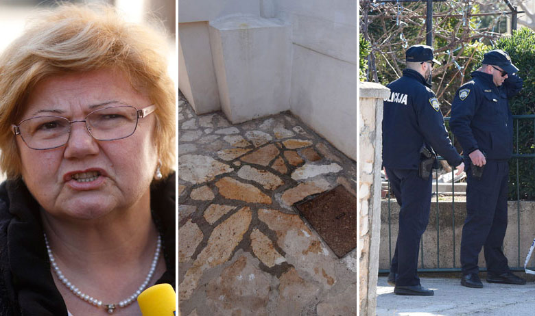 Ministrica Murganić, detalj iz kuće u kojoj se dogodio zločin i policija na Pagu