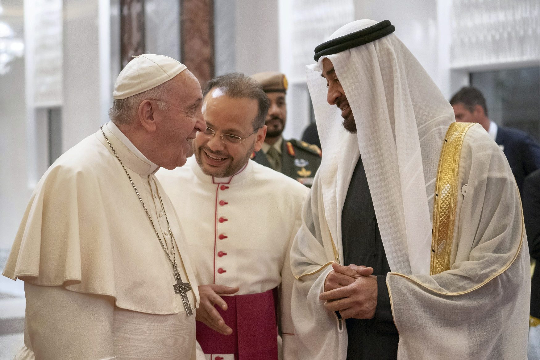 Papa Franjo i princ Mohammed bin Zayed Al-Nahyan