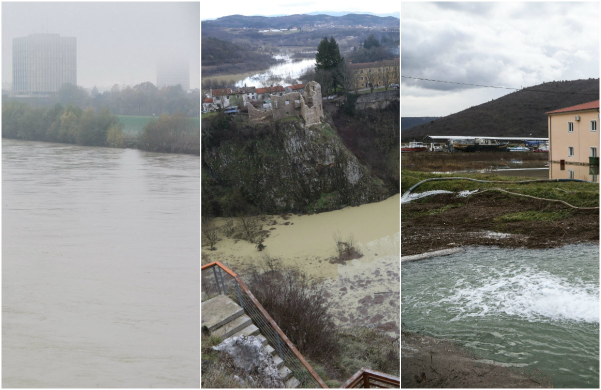 Porast vodostaja rijeka, ilustracija