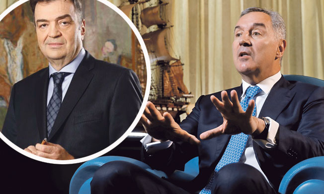 Duško Knežević (lijevo) i Milo Đukanović (desno)