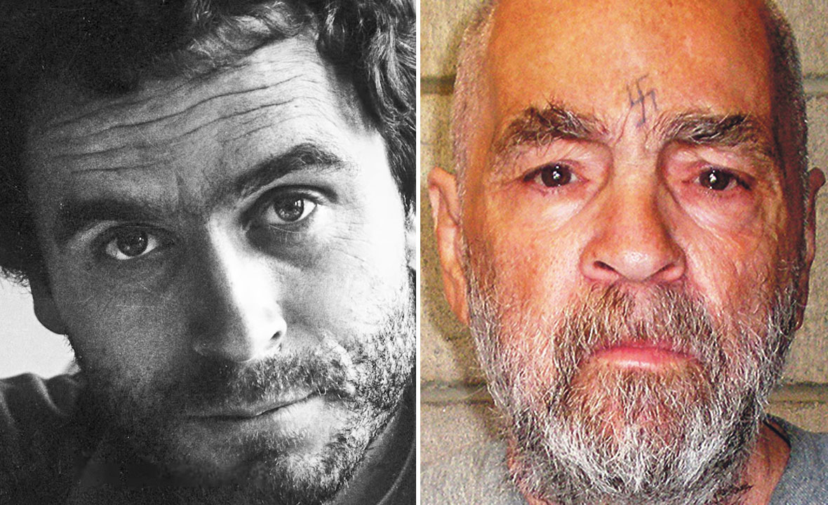 Ted Bundy (lijevo) i Charles Manson (desno)