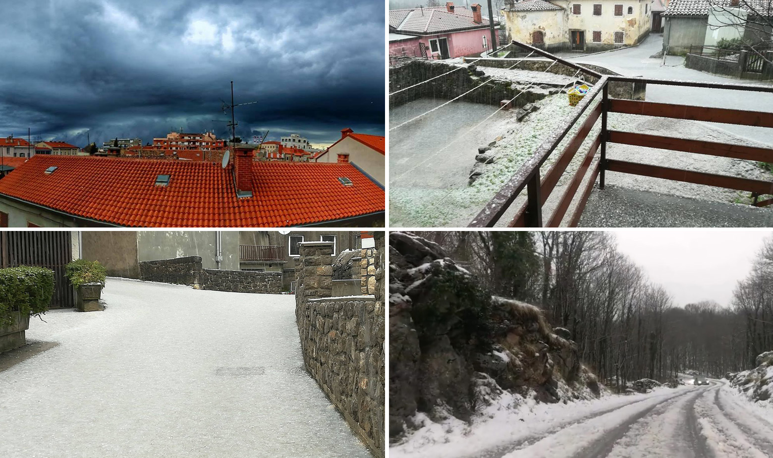 Prizori tuče i nevremena u Istri