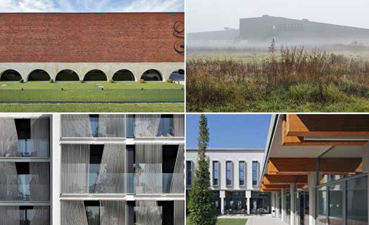 Gore lijevo: Vinarija u Kutjevu (Tomislav Ćurković i Zoran Zidarić). gore desno: Osnovna škola Zorke Sever u Popovači (Mia Roth i Tonči Čerina) Dolje lijevo: lifestyle hotel Vitar na Bolu (Lea Pelivan i Toma Pleić), dolje desno: upravna zgrada Valamar Riviera u Poreču (Branimir Medić i Pero Puljiz)