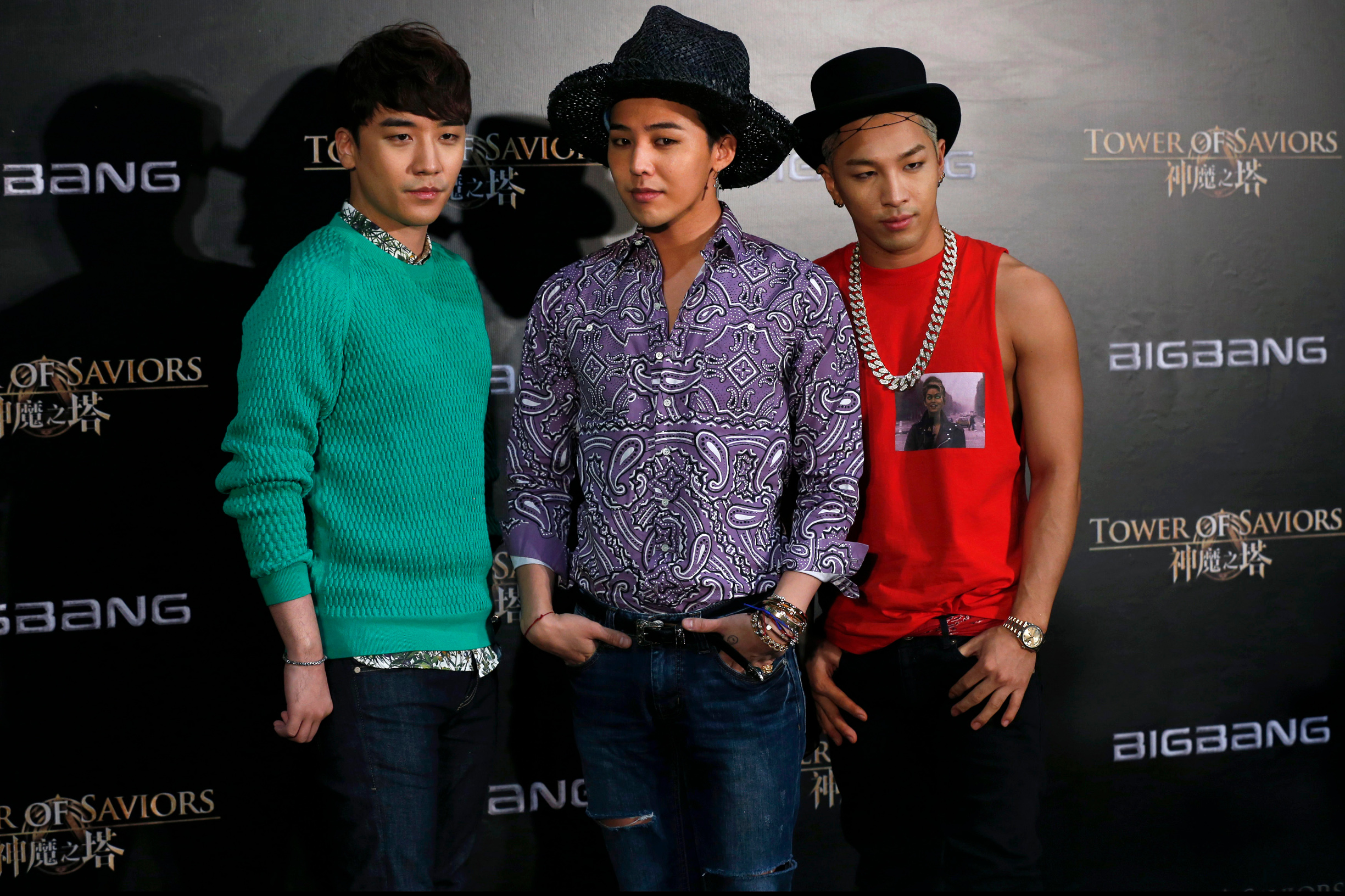 Seungri (Lee Seung-Hyun), G-Dragon (Kwon Ji-yong) i Taeyang (Dong Young-Bae)