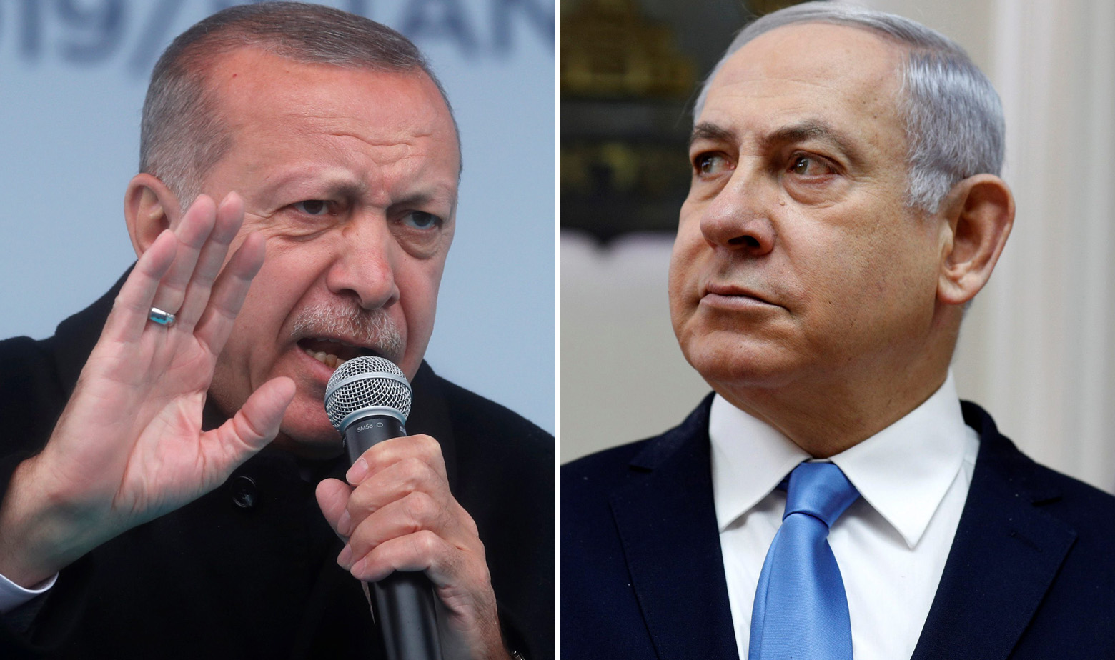 Recep Tayyip Erdogan i Benjamin Netanyahu