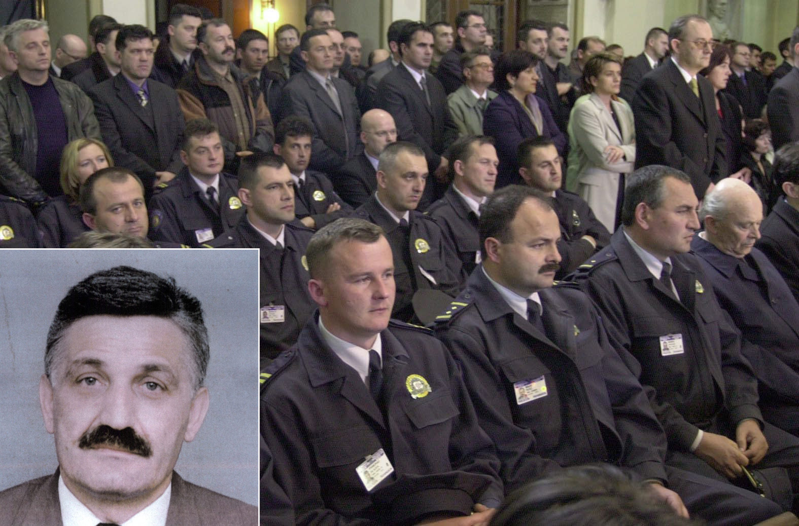 Misa za pokojnog Jozu Leutara 2001. (pozadina); Jozo Leutar