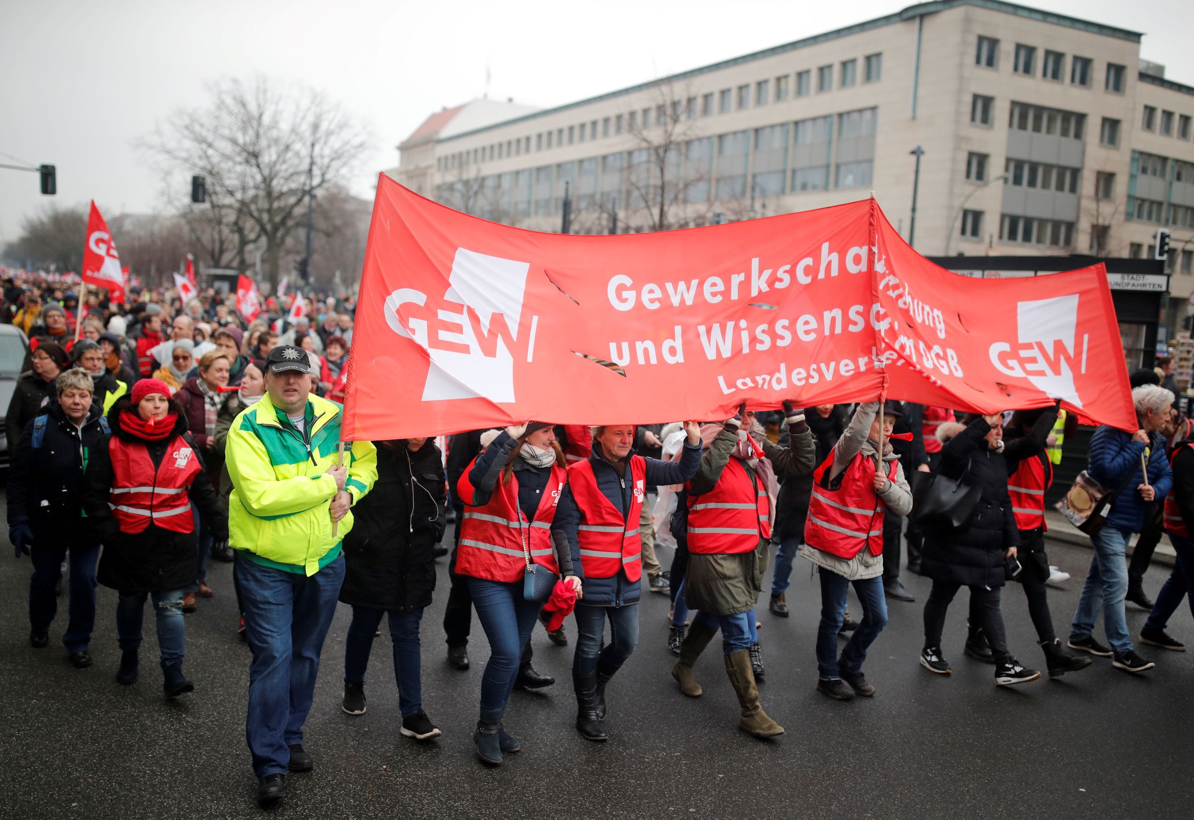 Njemački radnici prosvjeduju u Berlinu