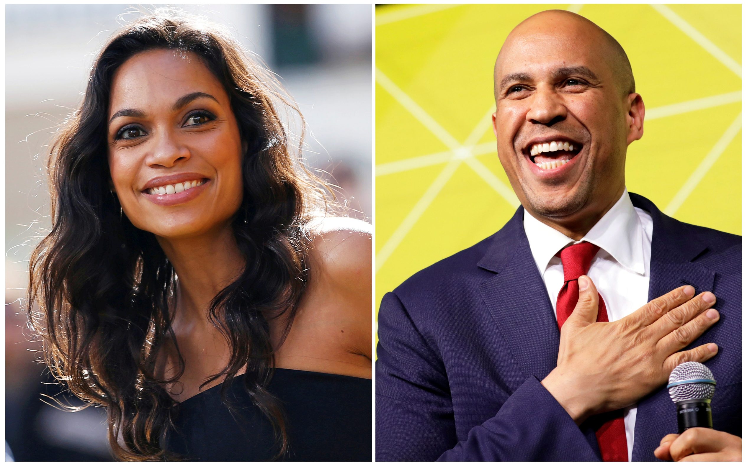Rosario Dawson i Cory Booker