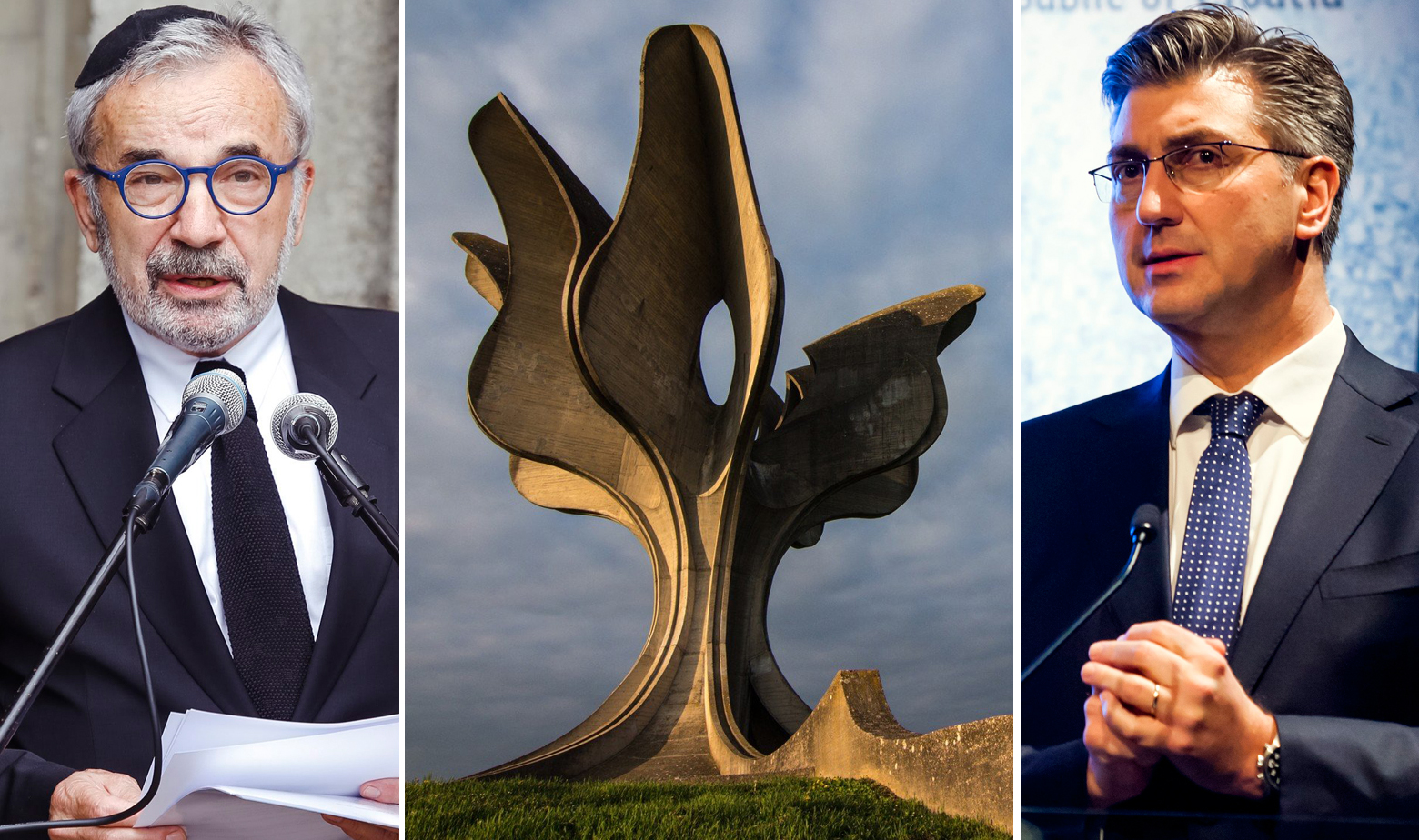 Ognjen Kraus, spomenik u Jsenovcu i Andrej Plenković 