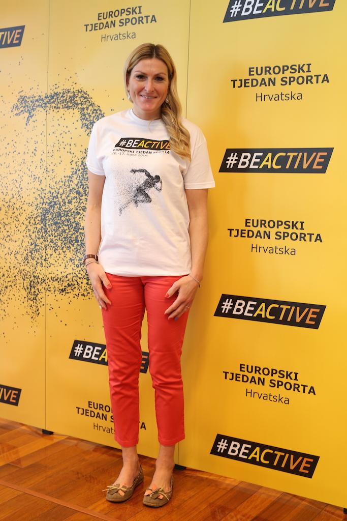 Europski tjedan sporta održava se pod pokroviteljstvom predsjednice RH ,a došla ga je podržati i Janica Kostelić, aktualna pomoćnica ministra za sport.