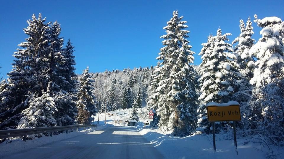 U Kozjem Vrhu zimska idila već je počela.