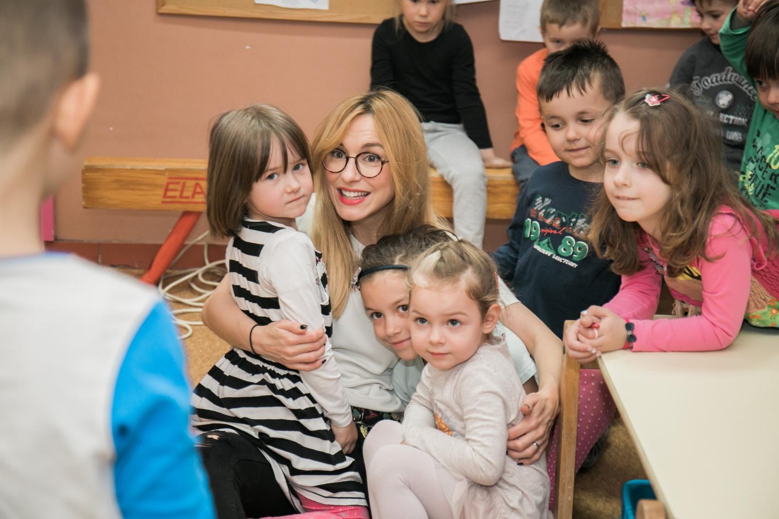Radionicu u Dječjem vrtiću Sesvete posjetila je Iva Šulentić, ambasadorica projekta.