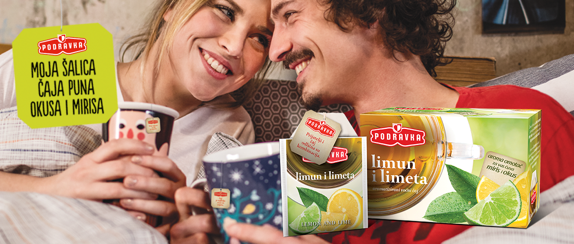 Dopusti šalici ukusnog i mirisnog Podravka čaja da te oraspoloži u trenu.