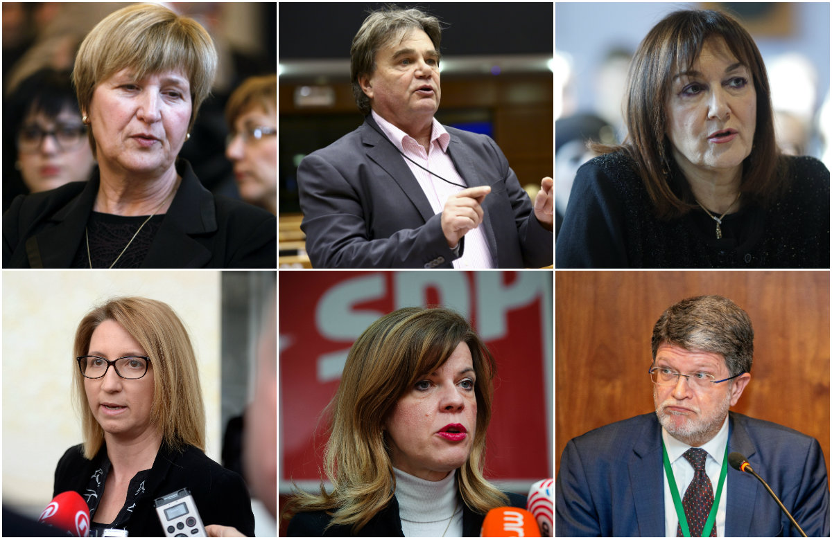 Ruža Tomašić, Ivan Jakovčić, Dubravka Šuica, Ivana Maletić, Biljana Borzan, Tonino Picula