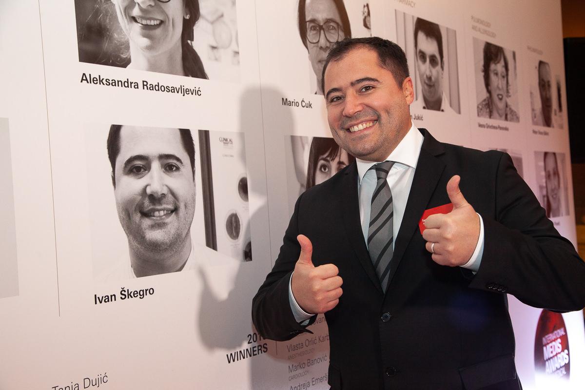 Jedan od laureata je i oftalmolog Ivan Škegro, koji se u svom stručnom radu bavio istraživanjem kako vratiti vid pacijentima s transplantacijom leđne moždine.