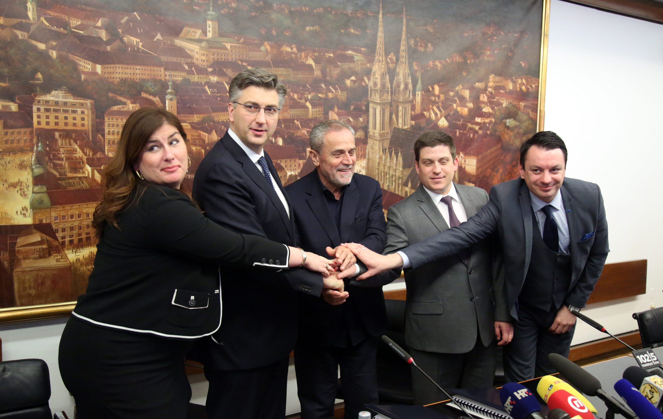 Gabrijela Žalac, Andrej Plenković, Milan Bandić, Oleg Butković i Tomislav Petric