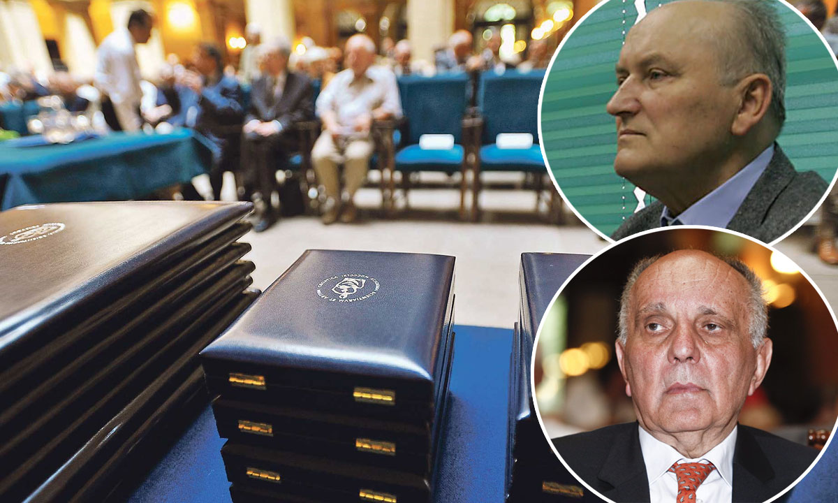 Dragutin Feletar (gore desno), Marko Pećina (dolje desno)