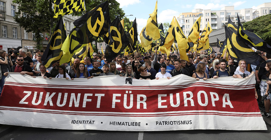 Identitetarijanski prosvjed u Berlinu