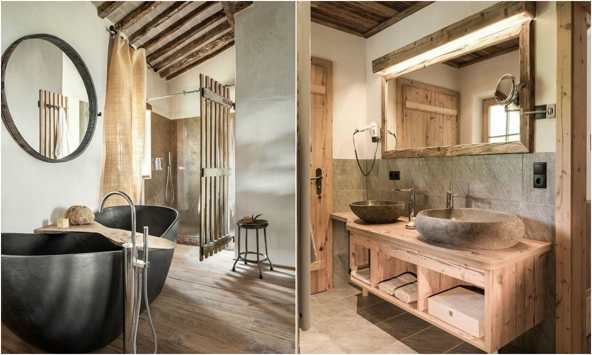 Rustikalne kupaonice collage