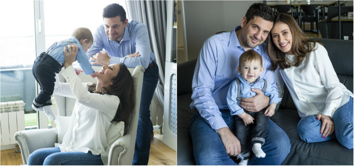 Tomislava i Ivor Vucelić sa sinom Andrejem