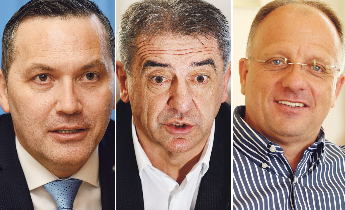 Marijan Kustić, Darko Milinović i Ante Dabo