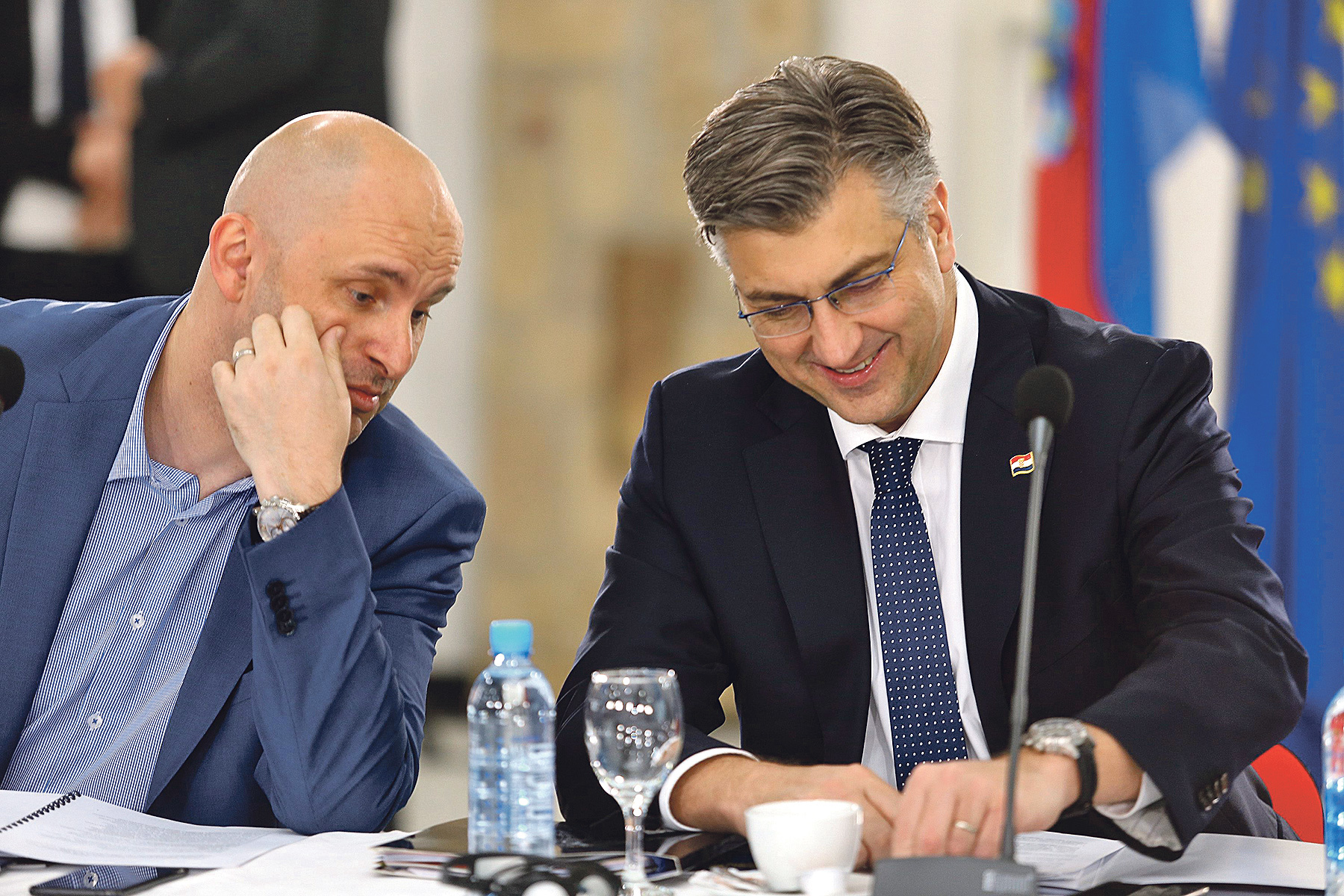 Tomislav Tolušić i Andrej Plenković