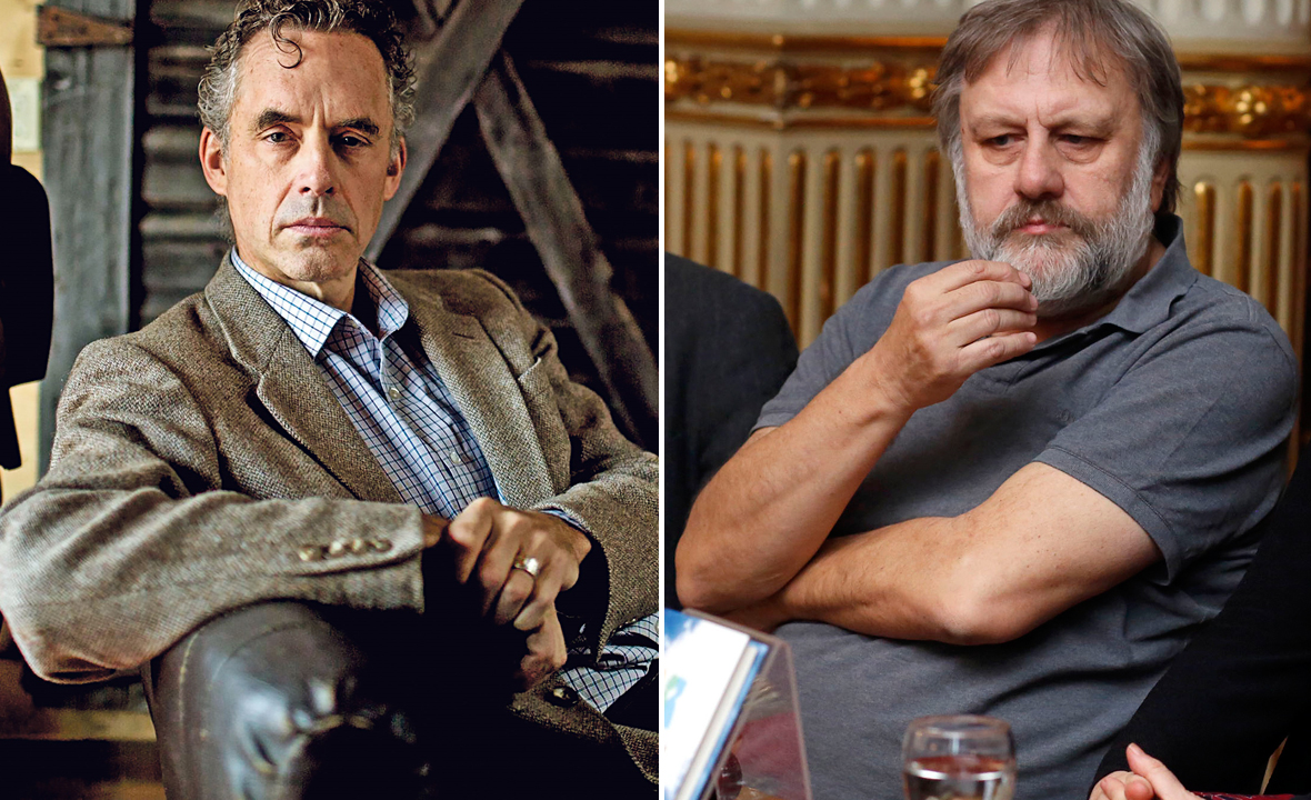 Jordan Peterson (lijevo) i Slavoj Žižek (desno)