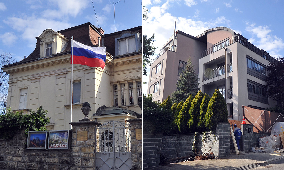 Stara i nova lokacija Veleposlanstvo Ruske Federacije u Republici Hrvatskoj