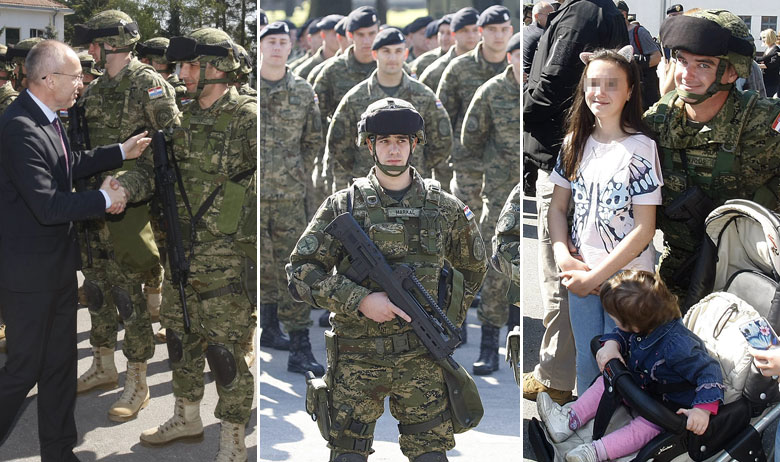 Ministar obrane RH Damir Krstičević s vojnicima (L)