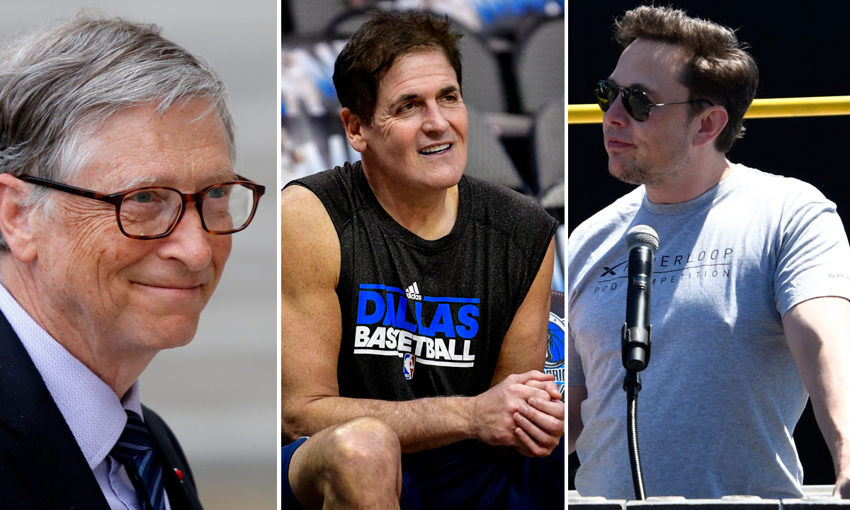 Bill Gates, Mark Cuban i Elon Musk