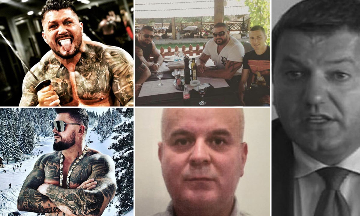 Nermin Ćulum (gore i dolje lijevo), braća Ćulum u društvu nogometaša Ognjena Vranješa (gore desno), Benedi Đukanović (dolje desno), Slaviša Krunić (sasvim desno)