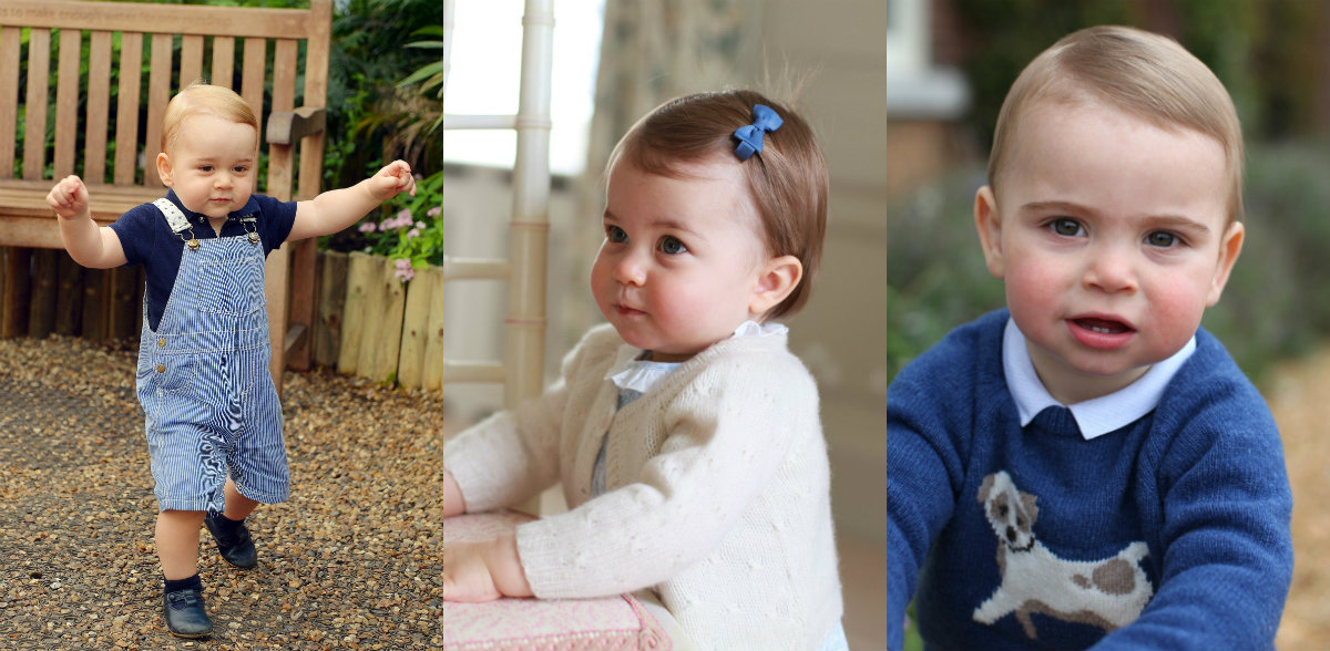 Portreti za prvi rođendan princa Georgea, princeze Charlotte i princa Louisa