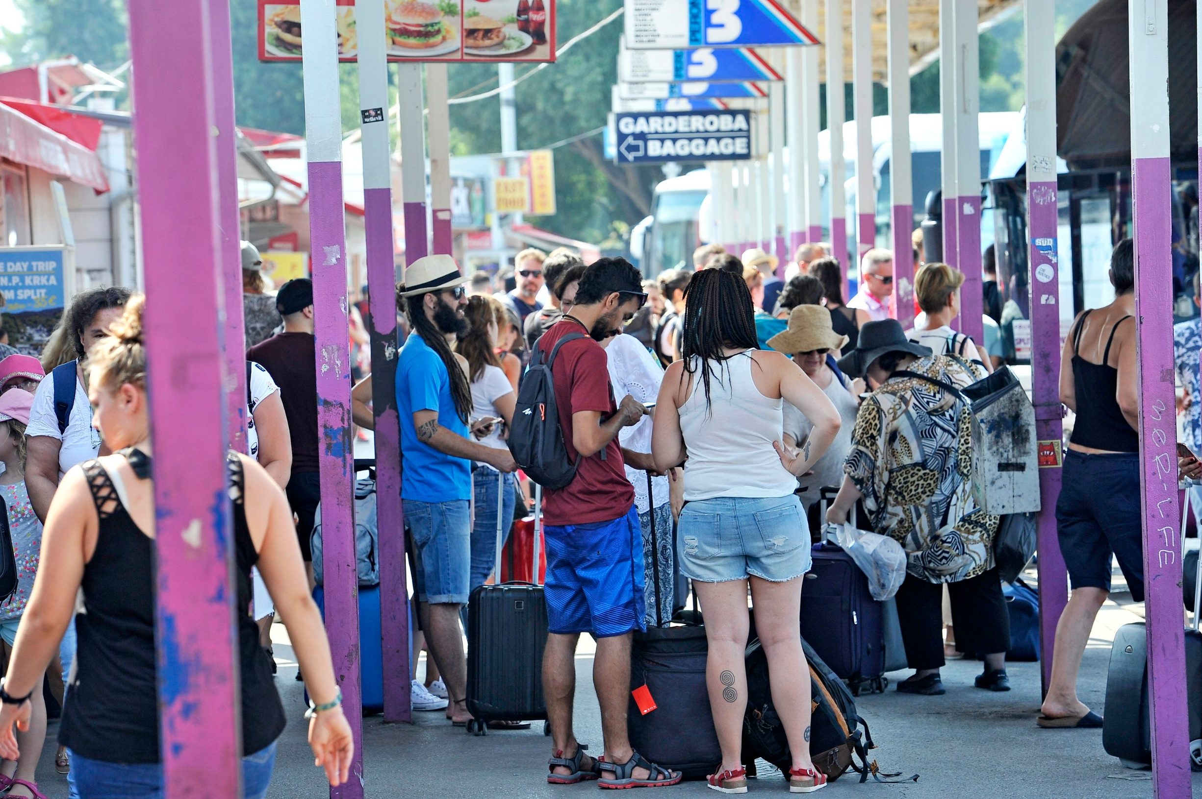 Autobusni kolodvor u Splitu, arhivska fotografija