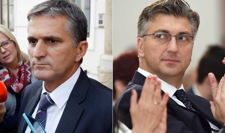 Goran Marić i Andrej Plenković